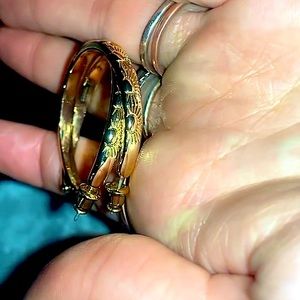 All Gold Sun Hoop Cuff Earrings